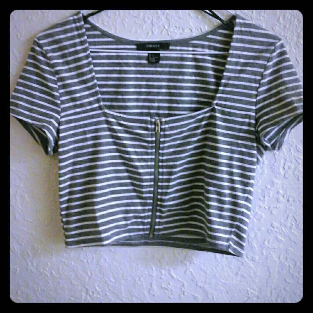 Forever 22 stripped Crop top